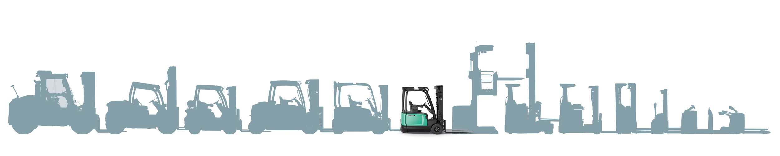 EDIA Electric counterbalance forklift range